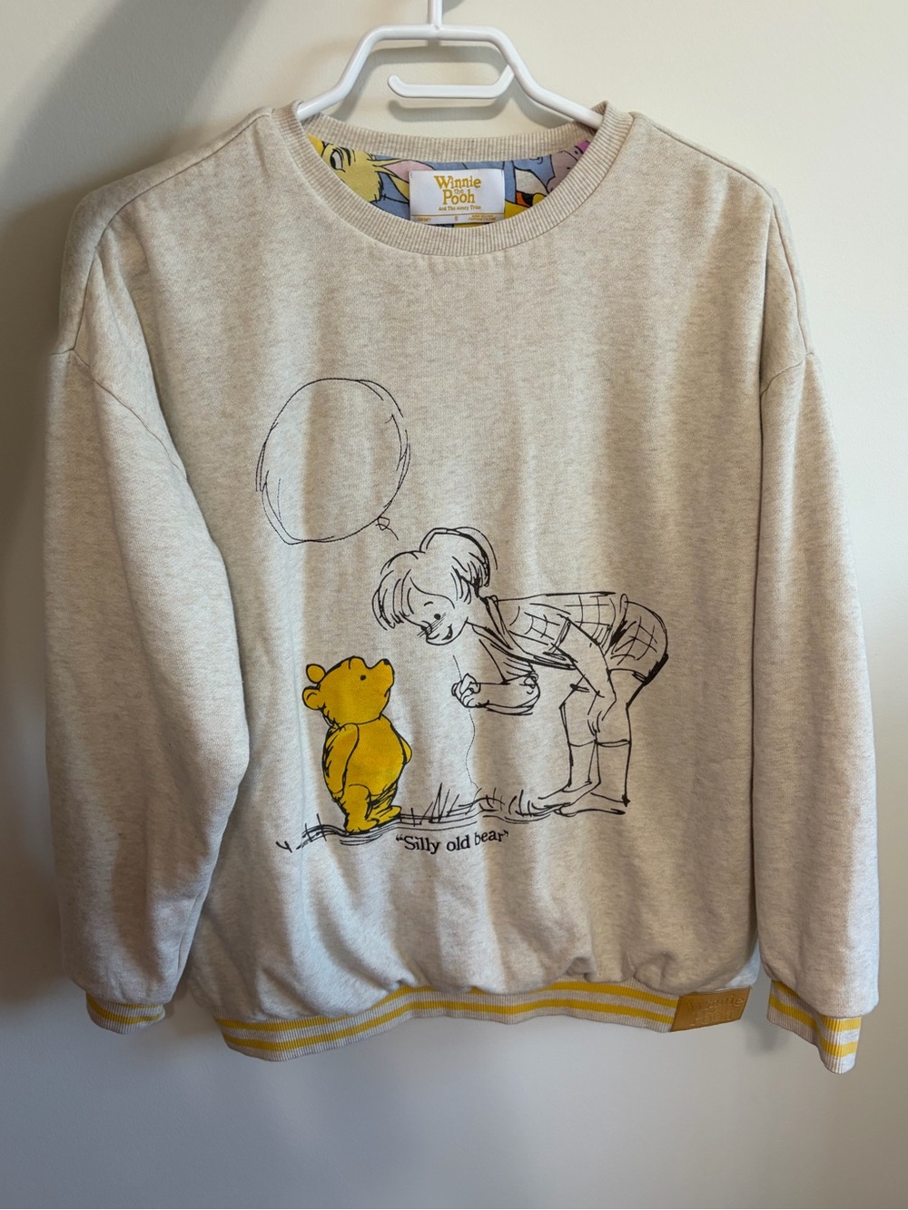 Disney Winnie the Pooh Graphic Sweatshirt in Cream & Yellow